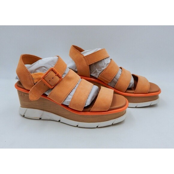 Sorel Joanie III Womens Tan Suede Slingback Wedge Sandals NL4673-877 Size 8 - Picture 4 of 14